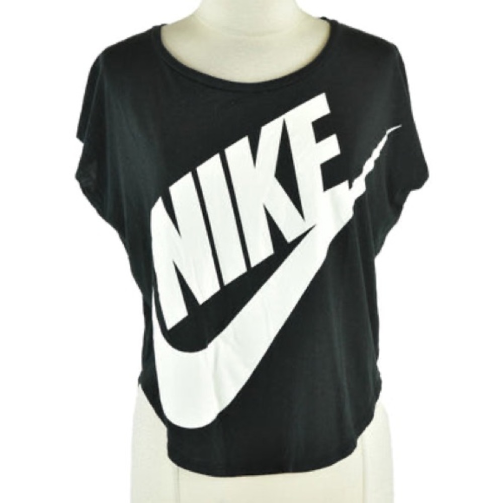 Nike black workout top - crop